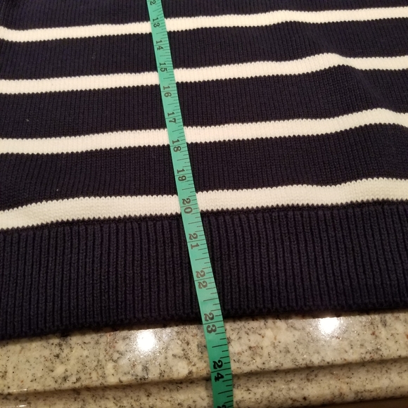 🆕️ J. Crew Chunky Navy Striped Sweater - Picture 5 of 5